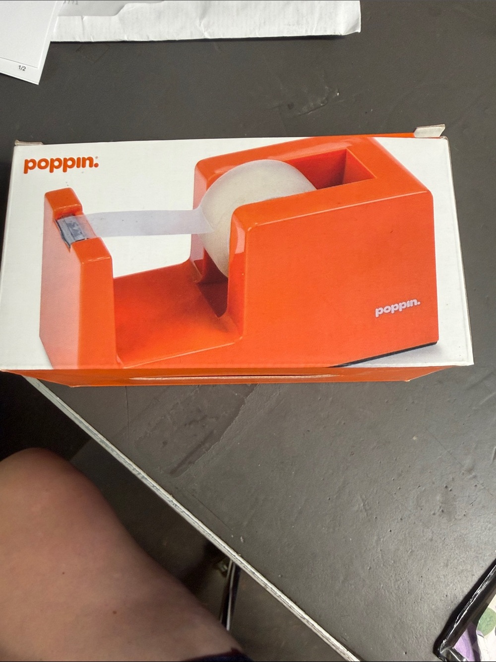 Poppin Orange Tape Dispenser